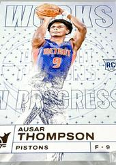 Ausar Thompson #4 Basketball Cards 2023 Panini Court Kings Works in Progress Prices