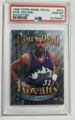 Karl Malone [w/Coating] #R15 Basketball Cards 1998 Topps Roundball Royalty Prices