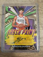 Shaedon Sharpe #FP-SSP Basketball Cards 2022 Panini Court Kings Fresh Paint Autographs Prices