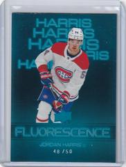 Jordan Harris [Blue] Hockey Cards 2022 Upper Deck Fluorescence Prices