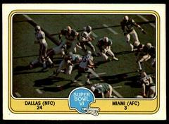 Super Bowl VI [Dallas 24, Miami 3] Football Cards 1981 Fleer Team Action Prices