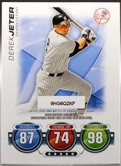 Derek Jeter [Code Card] Baseball Cards 2010 Topps Attax Prices
