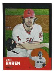 Dan Haren [Black Refractor] #HP50 Baseball Cards 2012 Topps Heritage Chrome Prices