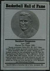 Bernhard Borgmann Basketball Cards 1986 Hall of Fame Metallic Prices