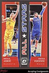 Nikola Jokic, Nikola Vucevic [Red] Basketball Cards 2021 Panini Donruss Optic All Stars Prices