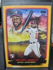Michael Harris II [Indian Yellow] Baseball Cards 2023 Topps X Bob Ross The Joy Of Budding Talents Prices