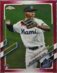 Jazz Chisholm Jr. [Red Refractor] #USC52 Baseball Cards 2021 Topps Chrome Update Prices