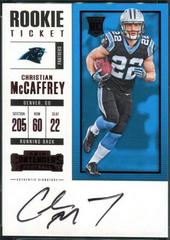 Christian McCaffrey [Autograph Red Zone] #311 Football Cards 2017 Panini Contenders Prices