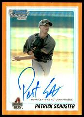 Patrick Schuster [Orange Refractor Autograph] #BCP97 Baseball Cards 2010 Bowman Chrome Prospects Prices