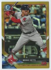 Mookie Betts [Gold Refractor] #7 Baseball Cards 2018 Bowman Chrome Prices