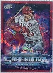 Nolan Arenado [Red Flare] Baseball Cards 2022 Topps Cosmic Chrome Supernova Prices