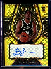 Day'Ron Sharpe [Gold Prizm] Basketball Cards 2021 Panini Select Rookie Signatures Prices