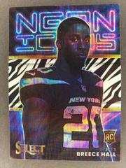 Breece Hall [Zebra] #NI-16 Football Cards 2022 Panini Select Neon Icons Prices