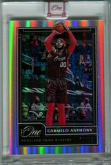 Carmelo Anthony #2 Basketball Cards 2020 Panini One and One Prices