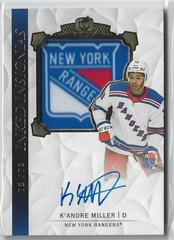 K'Andre Miller #II-KM Hockey Cards 2020 Upper Deck The Cup Inked Insignias Autograph Patch Prices