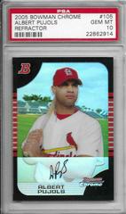 Albert Pujols [Refractor] Baseball Cards 2005 Bowman Chrome Prices