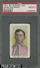 Home Run Baker [Blue Back] Baseball Cards 1911 M116 Sporting Life Prices