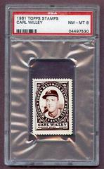 Carl Willey Baseball Cards 1961 Topps Stamps Prices