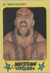 Nikita Koloff #32 Wrestling Cards 1986 Monty Gum Wrestling Stars Prices