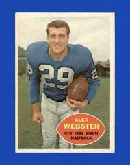 Alex Webster #75 Football Cards 1960 Topps Prices