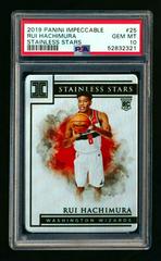Rui Hachimura Basketball Cards 2019 Panini Impeccable Stainless Stars Prices