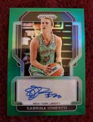Sabrina Ionescu [Green] #SG-SIU Basketball Cards 2022 Panini Prizm WNBA Signatures Prices