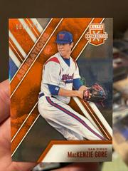 MacKenzie Gore [Aspirations Orange] Baseball Cards 2017 Panini Elite Extra Edition Prices
