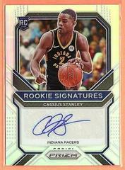 Cassius Stanley [Silver Prizm] Basketball Cards 2020 Panini Prizm Rookie Signatures Prices