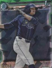 Kyle Manzardo [Green] #BDC-191 Baseball Cards 2021 Bowman Draft Sapphire Prices