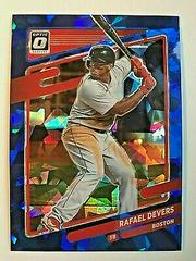 Rafael Devers [Cracked Ice Blue] #153 Baseball Cards 2021 Panini Donruss Optic Prices