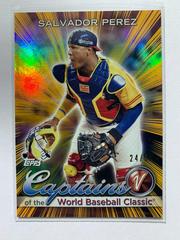 Salvador Perez [Gold Rainbow] Baseball Cards 2023 Topps World Captains of the Classic Prices