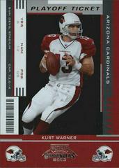 Kurt Warner [Playoff Ticket] #2 Football Cards 2005 Playoff Contenders Prices