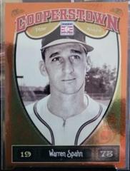 Warren Spahn [Orange Crystal] Baseball Cards 2013 Panini Cooperstown Prices