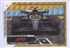 Lewis Hamilton [Wave Gold Refractor] #104 Racing Cards 2023 Topps Chrome Formula 1 Prices