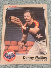 Denny Walling #469 Baseball Cards 1983 Fleer Prices