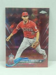 Andrelton Simmons [Red] Baseball Cards 2018 Topps Chrome Sapphire Prices
