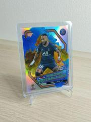 Neymar Jr [Blue Gold] Soccer Cards 2021 Topps Finest UEFA Champions League Prized Footballers Fusion Prices