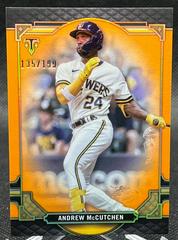 Andrew McCutchen [Amber] #25 Baseball Cards 2022 Topps Triple Threads Prices