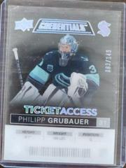 Philipp Grubauer Hockey Cards 2021 Upper Deck Credentials Ticket Access Acetate Prices