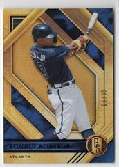 Ronald Acuna Jr. [Blue] #11 Baseball Cards 2021 Panini Chronicles Gold Standard Prices