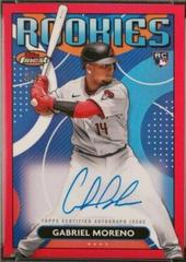 Gabriel Moreno [Red] #FA-GM Baseball Cards 2023 Topps Finest Autographs Prices