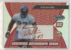 Kevin Williams [Certified Autograph Red] Football Cards 2003 Bowman's Best Prices