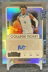 Mike Okauru Basketball Cards 2022 Panini Chronicles Draft Picks Contenders College Ticket Autograph Prices