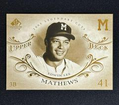 Eddie Matthews Baseball Cards 2005 SP Legendary Cuts Prices
