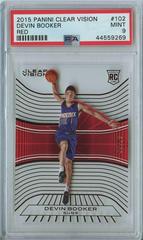 Devin Booker [Red] #102 Basketball Cards 2015 Panini Clear Vision Prices
