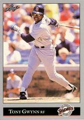Tony Gwynn #206 Baseball Cards 1992 Leaf Prices