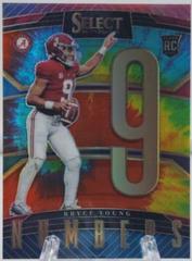 Bryce Young [Tie Dye] #SN-BY Football Cards 2023 Panini Select Draft Picks Numbers Prices