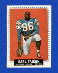 Earl Faison #157 Football Cards 1964 Topps Prices