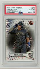 Aaron Judge [Black Refractor] #245 Baseball Cards 2023 Topps Pristine Prices