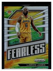 LeBron James [Silver] #18 Basketball Cards 2022 Panini Prizm Fearless Prices